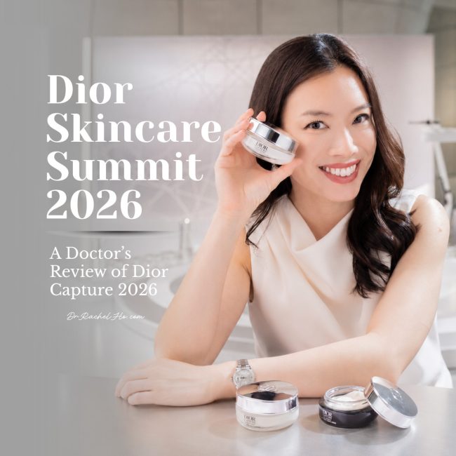 Dr Rachel Ho at the Dior International Skincare Summit 2026 in Tokyo reviewing the Dior Capture Soft Crème, Rich Crème and Night Crème.