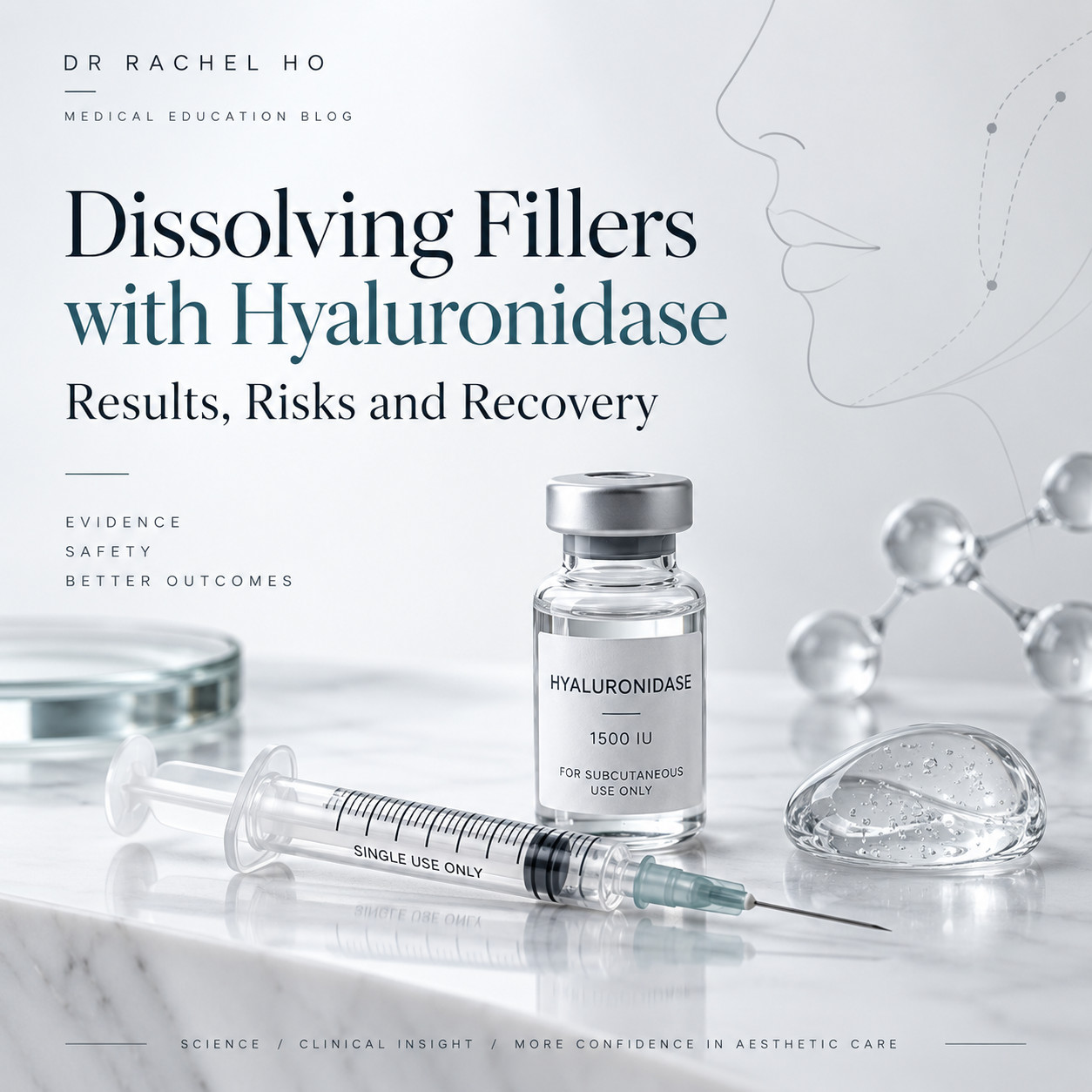 Hyaluronidase filler dissolving guide in Singapore by Dr Rachel Ho explaining results risks and recovery